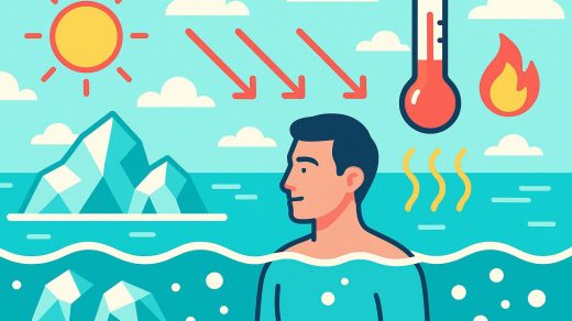 Почему ледяная вода кажется теплее, чем воздух