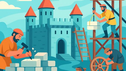 Как строились древние замки