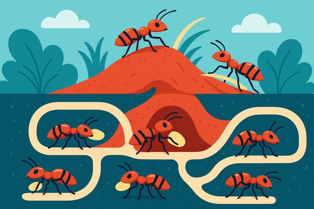 Құмырсқалар өз колонияларын қалай салады – ИнфоРадар 1