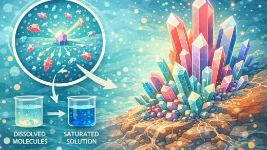 Почему кристаллы растут