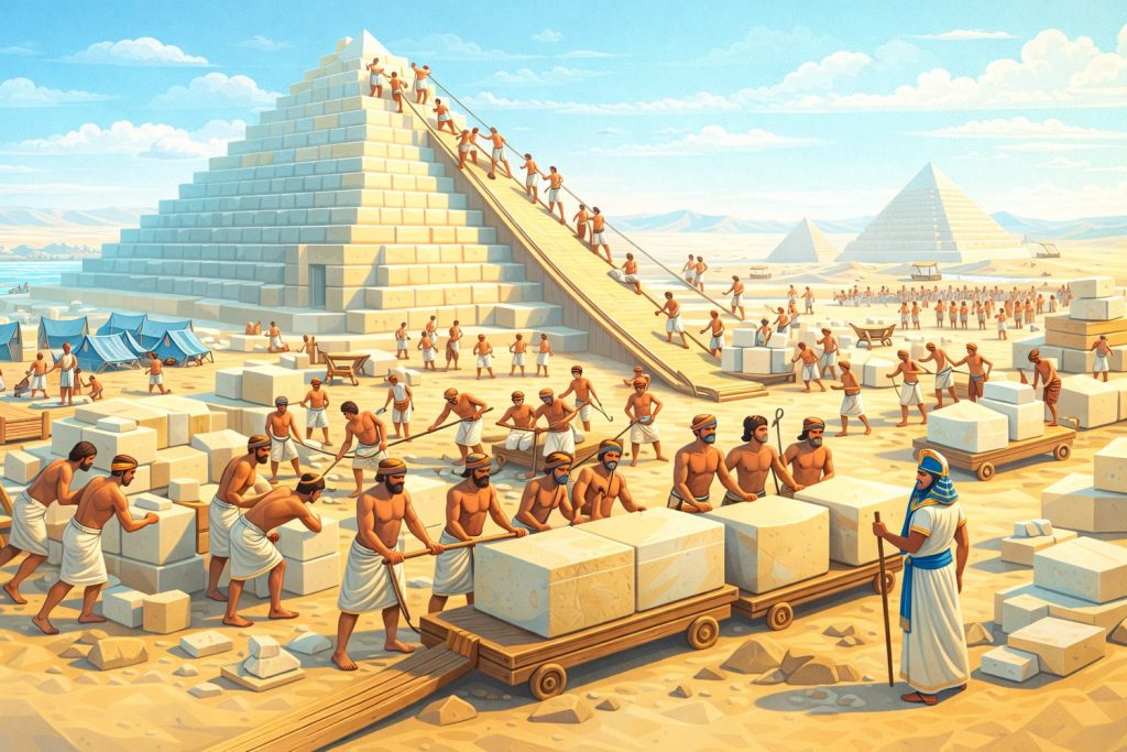 Сколько людей участвовали в строительстве пирамид – ИнфоРадар 1