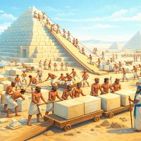 Пирамидаларды салуға қанша адам қатысты?