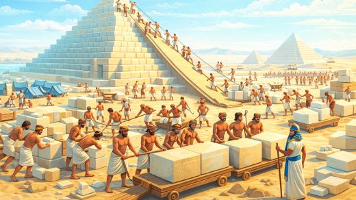 Пирамидаларды салуға қанша адам қатысты?