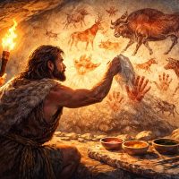 Адам сурет салуды қашан бастады?