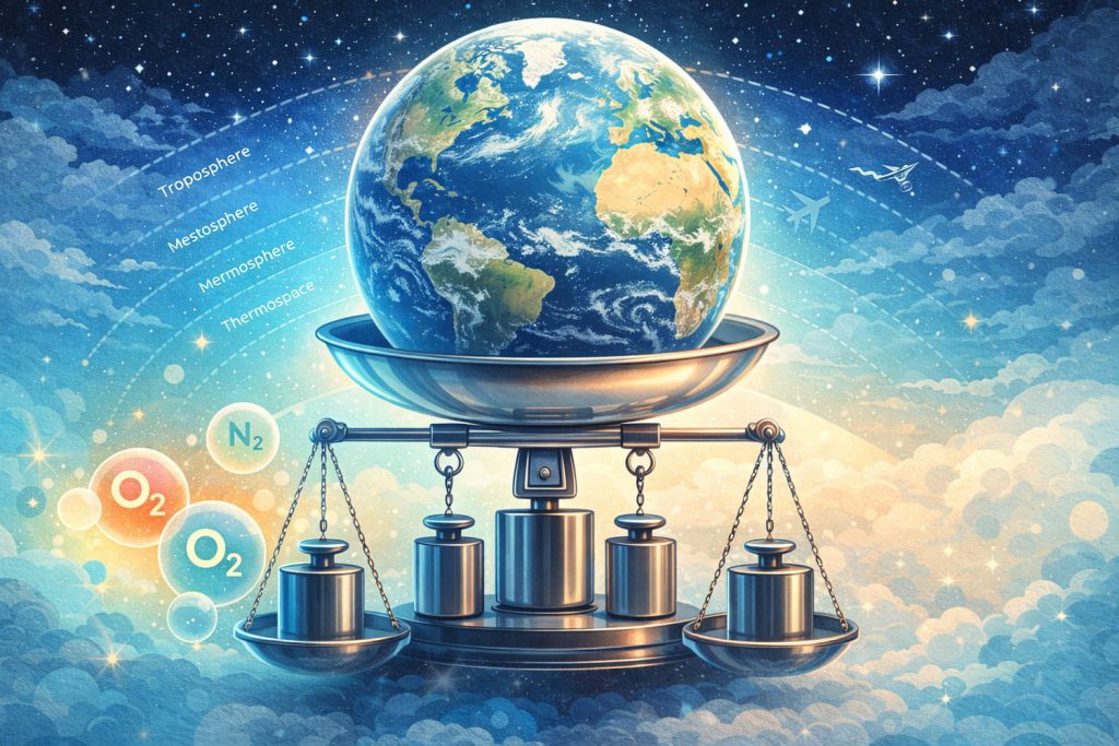 Жер атмосферасының салмағы қанша? – ИнфоРадар 1