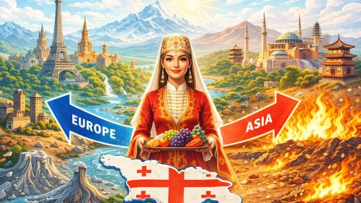 Грузия туралы 35 қызықты факт - Еуропа мен Азия арасындағы