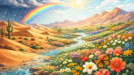Почему пустыни иногда цветут
